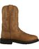 Image #2 - Ariat Sierra Saddle Western Work Boots - Round Toe, Aged Bark, hi-res