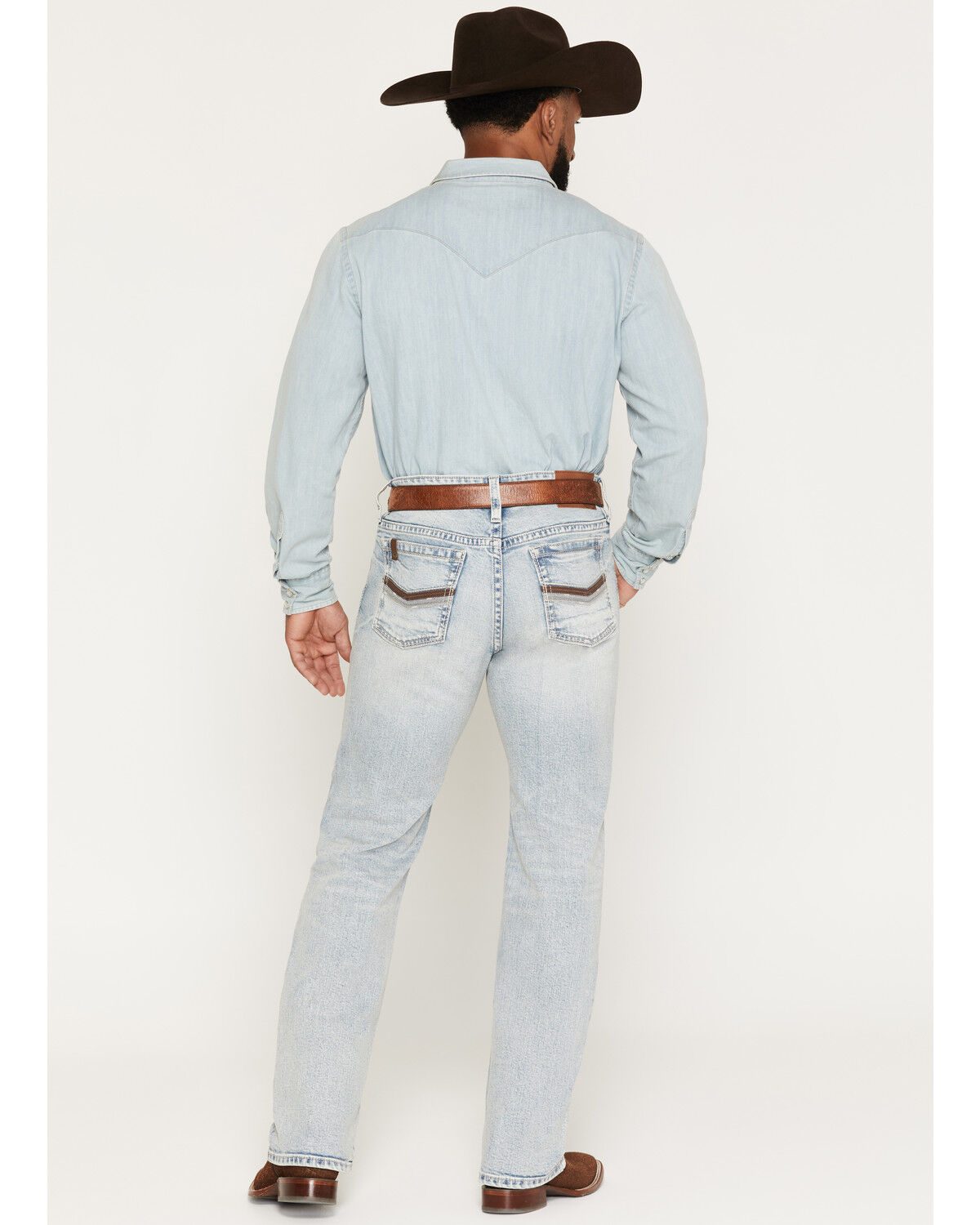 Image #3 - Cody James Men's Austin Wash Yukon Relaxed Straight Stretch Denim Jeans, Light Wash, hi-res