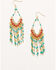Image #1 - Shyanne Women's Cascade Fringe Earrings, Gold, hi-res