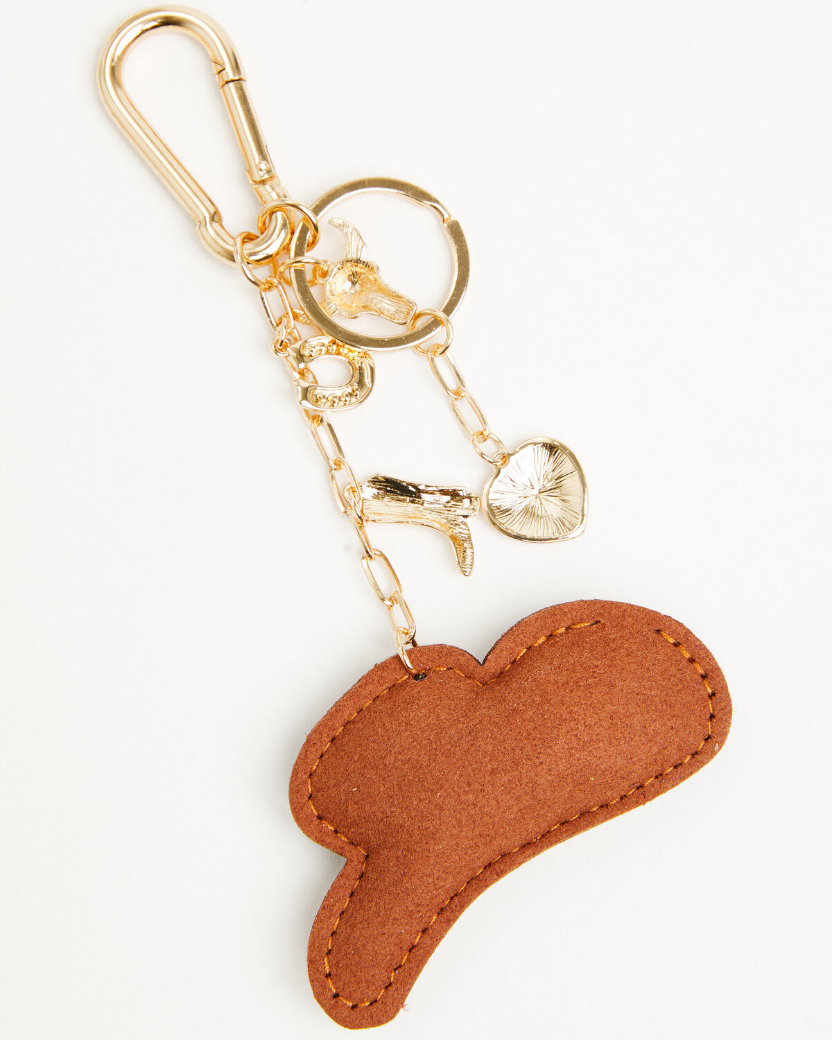 Image #4 - Shyanne Rhinestone Leopard Cowboy Hat Bag Charm, Brown, hi-res