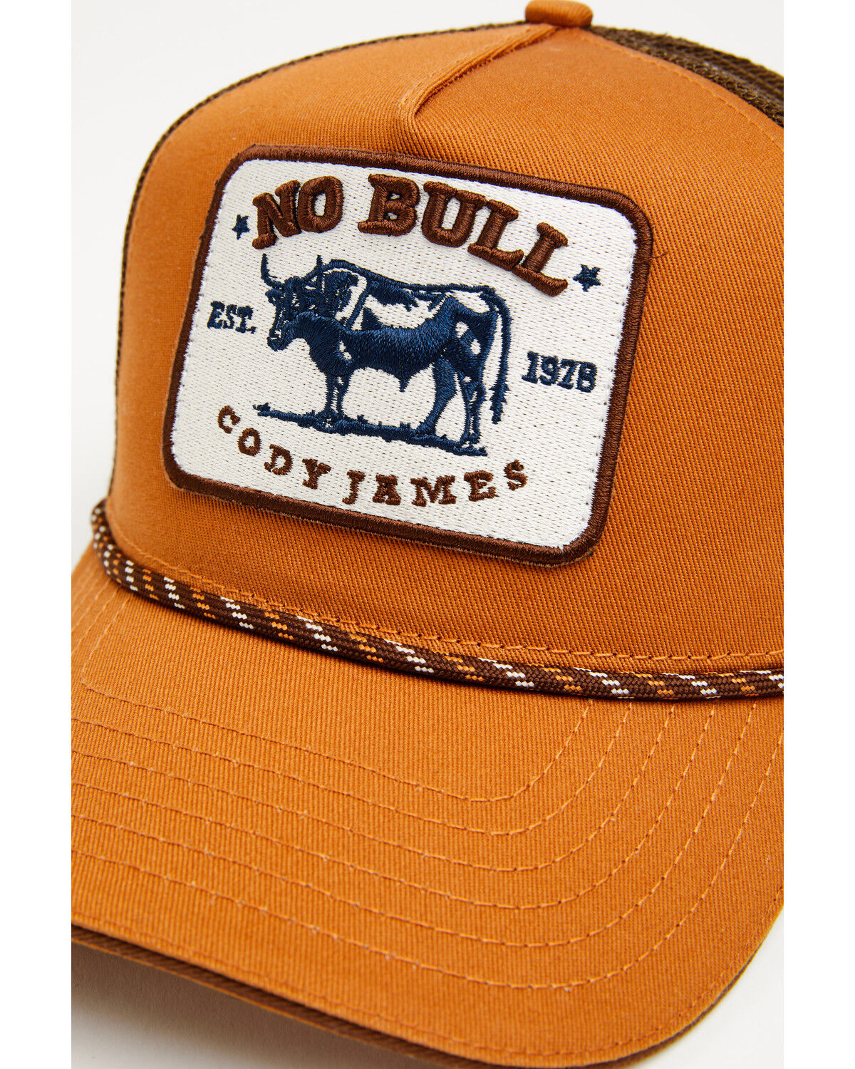 Image #2 - Cody James Men's No Bull Ball Cap, Brown, hi-res