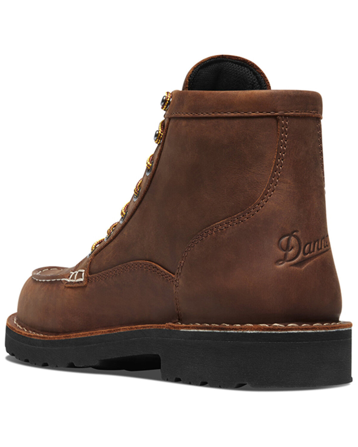 Image #3 - Danner Men's 6" Bull Run Moc Work Boots - Soft Toe, Tan, hi-res