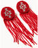 Image #2 - Idyllwind Women's Adalee Seed Bead Earrings , Red, hi-res