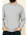 Image #4 - Ariat Men's Silver Fox FR Baselayer Long Sleeve Work T-Shirt - Tall, Silver, hi-res
