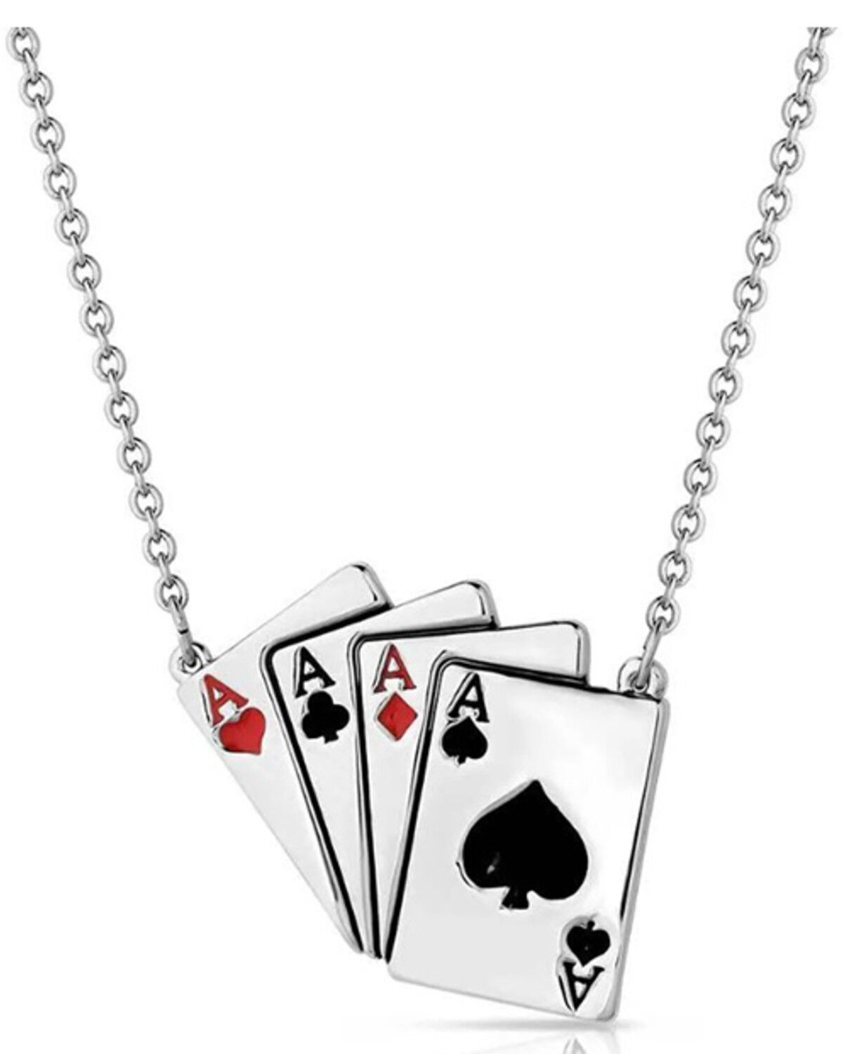 Montana Silversmiths Women's Four of a Kind Necklace, Silver, hi-res