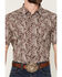 Image #3 - Cody James Men's Rusted Gate Paisley Print Short Sleeve Snap Western Shirt - Tall, Brown, hi-res
