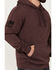 Image #3 - Howitzer Men's We The People Hooded Sweatshirt , Burgundy, hi-res