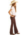 Image #3 - Rock & Roll Denim Girls' Dusty Palm Extra Stretch Trouser Jeans, Mauve, hi-res