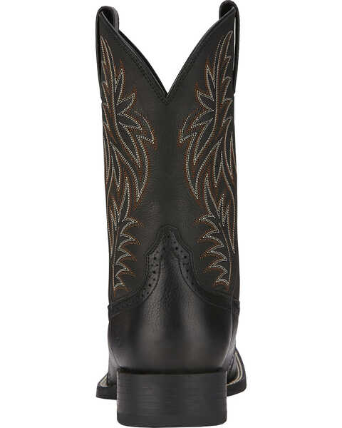 Image #10 - Ariat Men's Sport Western Boots, Black, hi-res