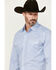 Image #2 - Wrangler 20X Men's Geo Print Long Sleeve Snap Stretch Western Shirt, Blue, hi-res