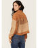 Image #4 - Miss Me Women's Western Embroidered Fringe Jacket , Tan, hi-res