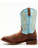 Image #3 - Dan Post Men's Performance Western Boots - Broad Square Toe , Blue, hi-res