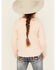 Image #4 - Wrangler Girls' Long Live Cowgirls Long Sleeve Graphic Shirt , Pink, hi-res