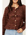 Image #3 - Miss Me Women's Open Weave Cardigan , Brown, hi-res