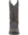 Image #4 - Laredo Men's 12" Inlay Western Performance Boots - Square Toe, Charcoal, hi-res