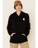 Image #1 - Carhartt Women's Clarksburg Graphic Sleeve Pullover Sweatshirt, Black, hi-res