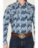 Image #3 - Cody James Men's Escape Route Paisley Print Long Sleeve Snap Western Shirt - Tall, Light Blue, hi-res