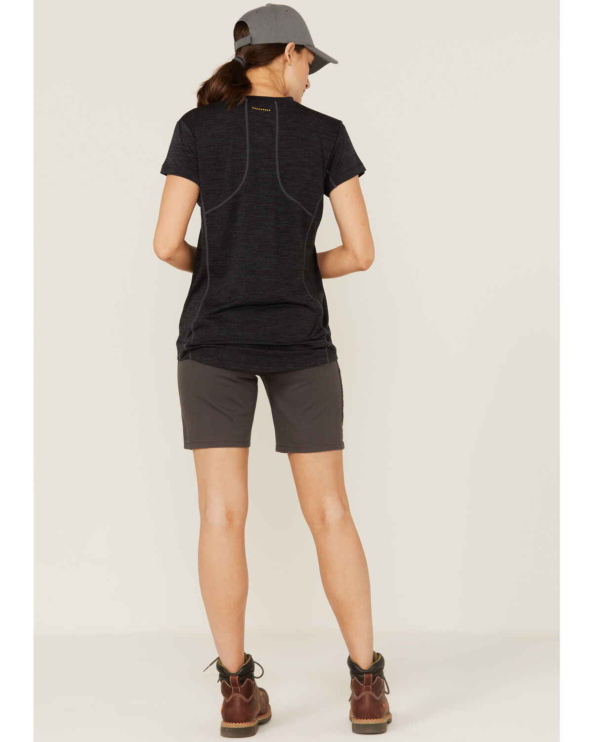 Image #3 - Ariat Women's Rebar Gray DuraStretch Made Tough Work Shorts, Grey, hi-res