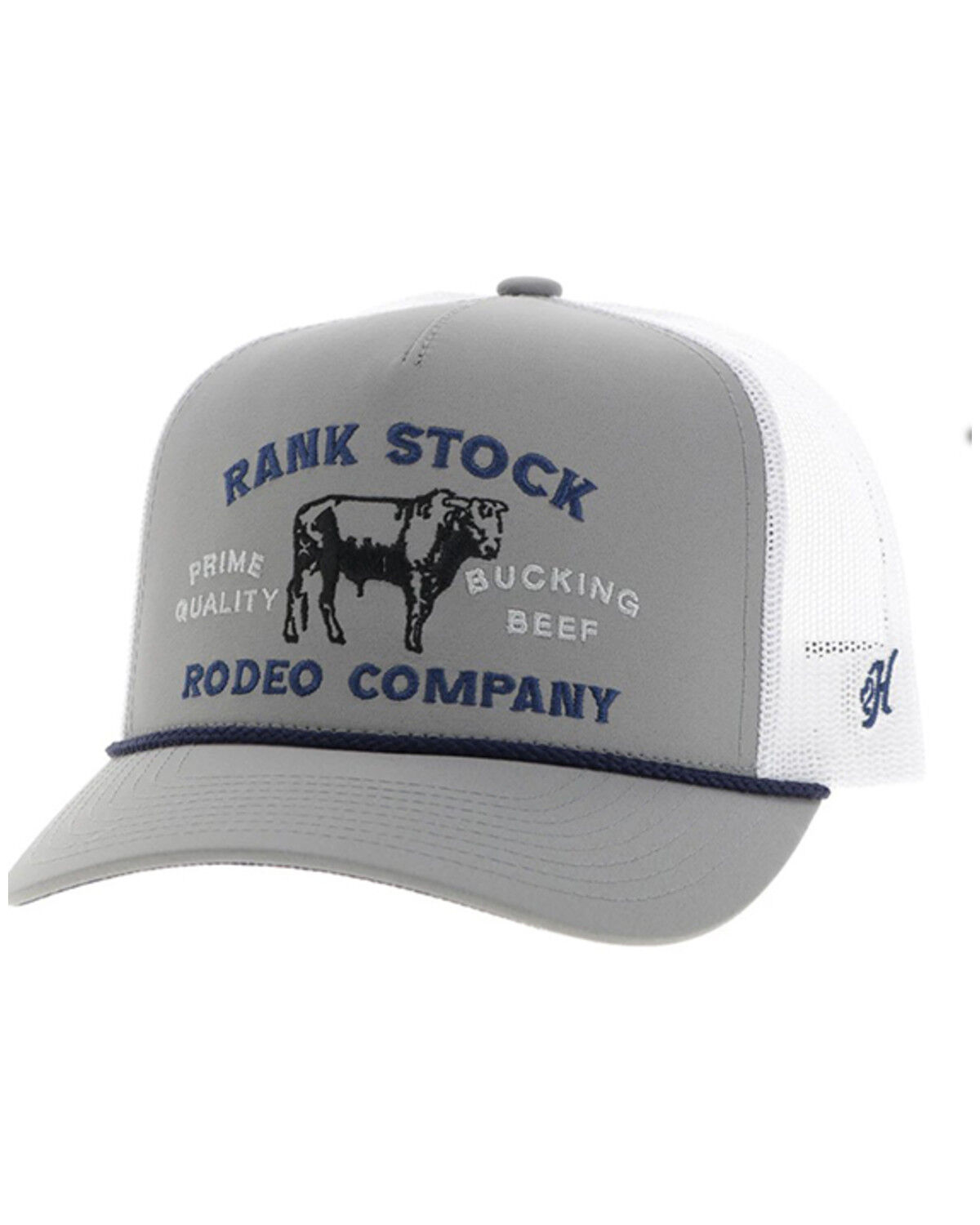 Image #1 - Hooey Men's Rank Stock Trucker Cap, Grey, hi-res