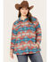 Image #1 - Ariat Women's Southwestern Print R.E.A.L. Shacket - Plus Size, Rust Copper, hi-res