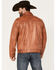 Image #4 - Scully Men's Leather Bomber Jacket, Cognac, hi-res