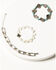 Image #1 - Shyanne Women's Cactus Turquoise Beaded Bracelets - 3-set, Silver, hi-res