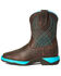 Image #2 - Ariat Boys' Anthem Java Western Boots - Square Toe, Dark Brown, hi-res