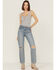 Image #1 - Unpublished Denim Women's Willa Rogue Straight Jeans, Blue, hi-res