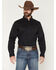 Image #1 - Cody James Men's Basic Solid Long Sleeve Button-Down Stretch Western Shirt - Big, Black, hi-res