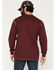 Image #4 - Forge Workwear Men's FR Lightweight Long Sleeve 1/4 Button-Down Henley Work Shirt, Burgundy, hi-res