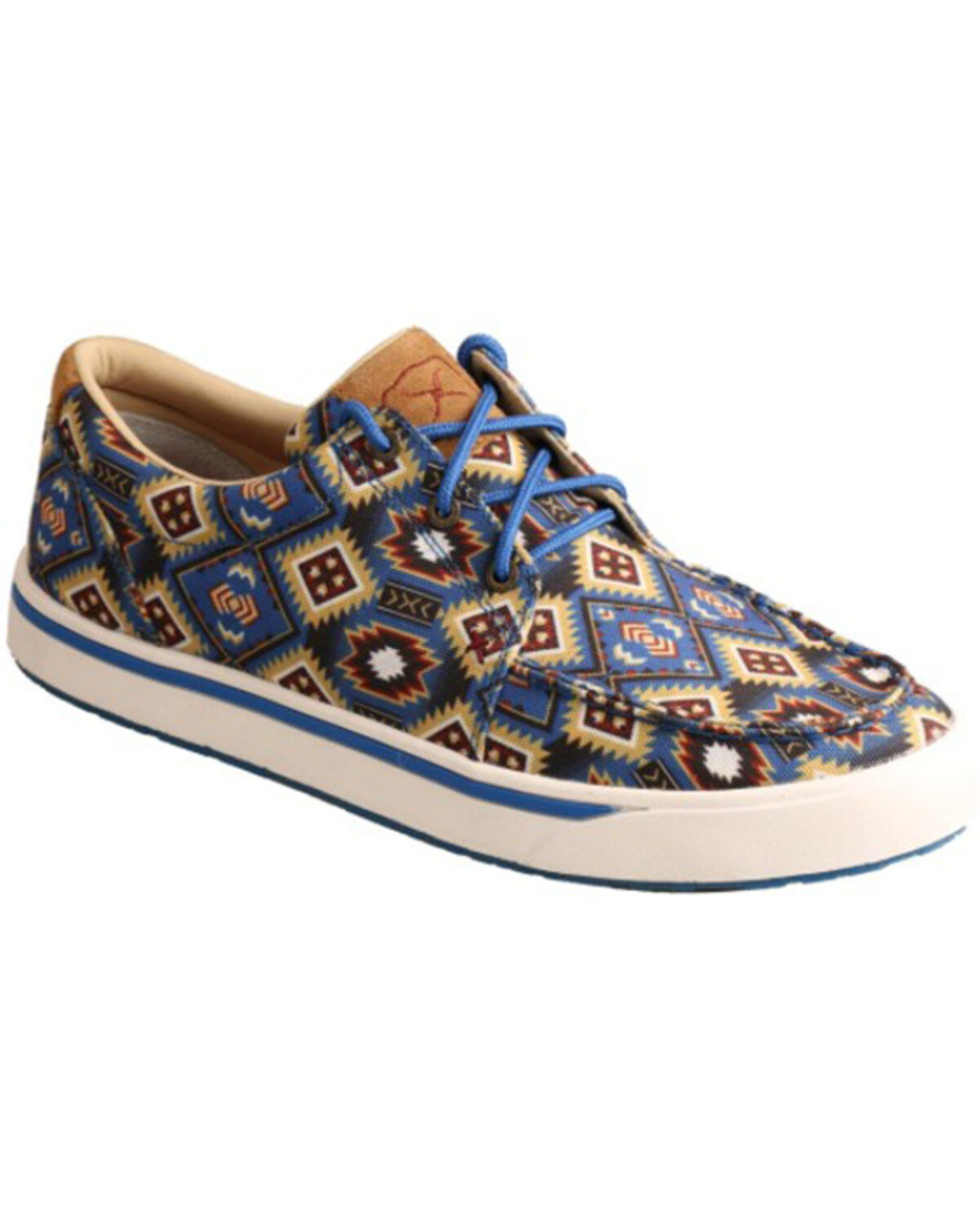 Twisted X Men's Southwestern Pattern Casual Kicks Shoes - Moc Toe, Multi, hi-res
