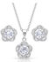 Image #1 - Montana Silversmiths Women's Starlight Flower Jewelry Set, Silver, hi-res