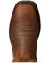 Image #4 - Ariat Men's Groundbreaker Square Toe Western Work Boots, Brown, hi-res