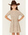 Image #2 - Rylee & Cru Girls' Finn Floral Print Dress, White, hi-res