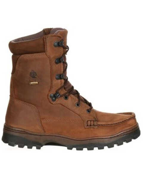 Image #2 - Rocky Men's Outback GORE-TEX Waterproof Boots - Moc Toe, Brown, hi-res