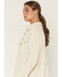 Image #2 - Carhartt Women's Oversized Fit Heavyweight Waffle Knit Work Shirt, Ivory, hi-res