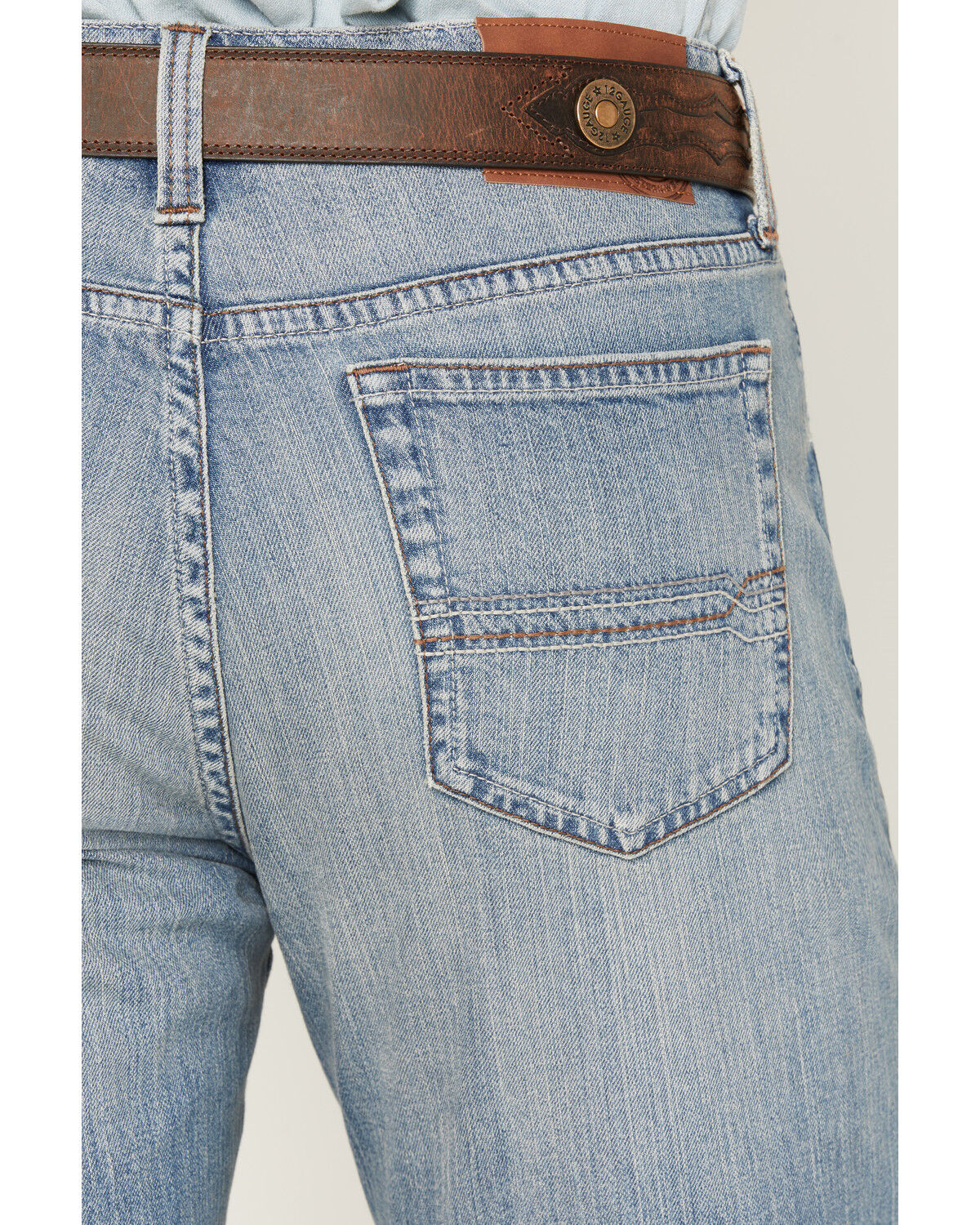 Image #4 - Cody James Men's Bronco Wash Yukon Relaxed Straight Stretch Denim Jeans, Medium Wash, hi-res