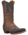 Image #1 - Laredo Men's Porter Wingtip Collar Overlay Western Boot - Snip Toe, Tan, hi-res