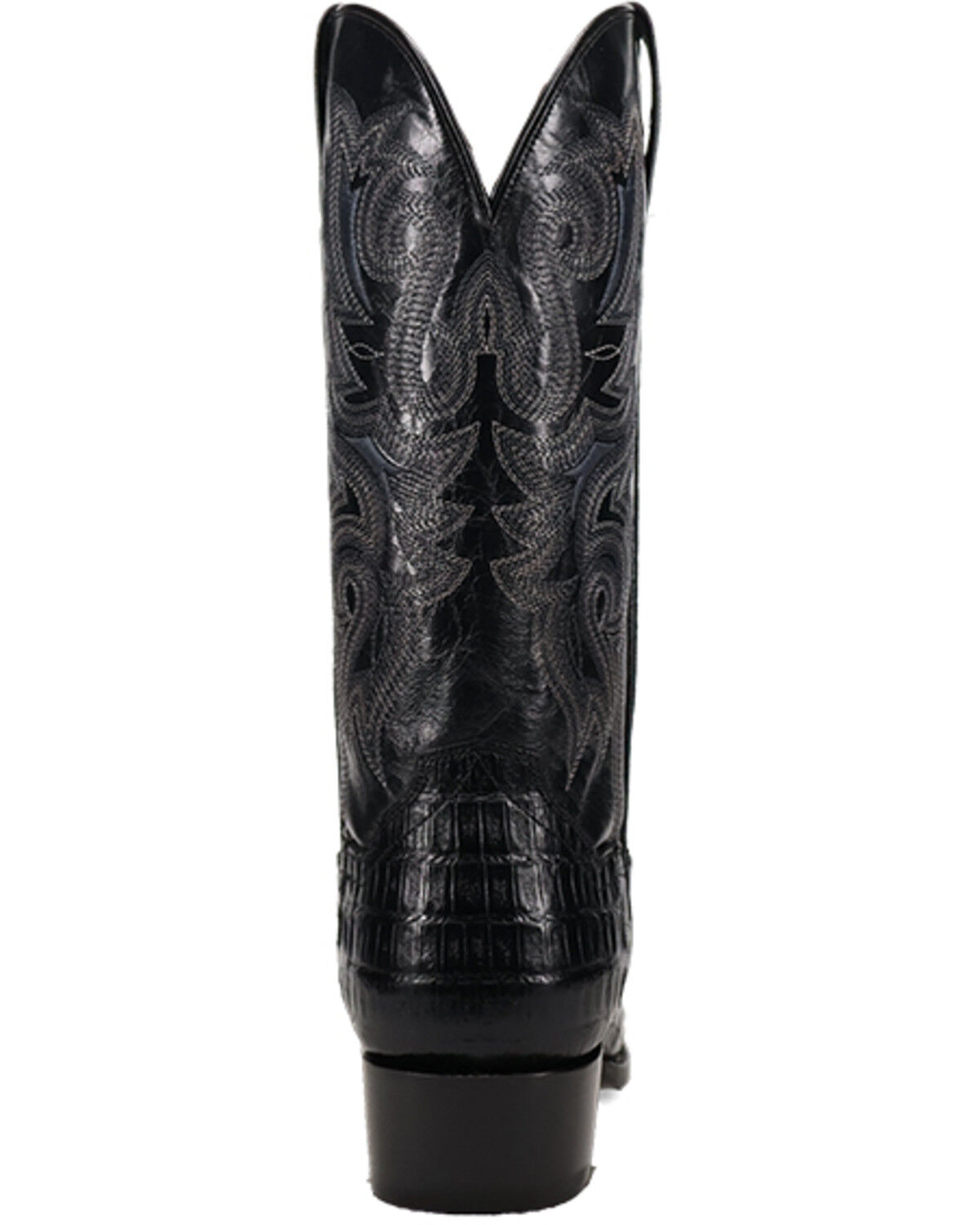 Image #5 - Dan Post Men's Zandor Exotic Caiman Western Boots - Square Toe, Black, hi-res