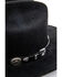 Image #2 - Cody James Men's Silver Concho Hat Band, Black, hi-res