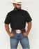 Image #1 - Cody James Men's Basic Solid Short Sleeve Button-Down Stretch Western Shirt, Black, hi-res