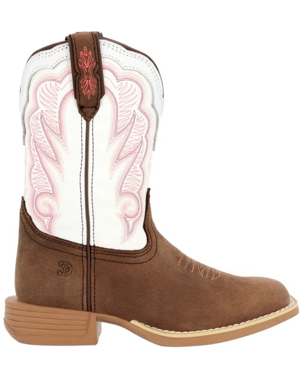 Image #2 - Durango Little Girls' Lil' Rebel Pro&trade; Western Boots - Broad Square Toe, Brown, hi-res