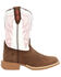 Image #2 - Durango Little Girls' Lil' Rebel Pro&trade; Western Boots - Broad Square Toe, Brown, hi-res
