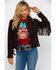 Image #3 - Scully Women's Boar Suede Beaded Fringe Jacket, Brown, hi-res