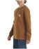 Image #2 - Carhartt Boys' Logo Henley Pocket Long Sleeve Shirt, Medium Brown, hi-res