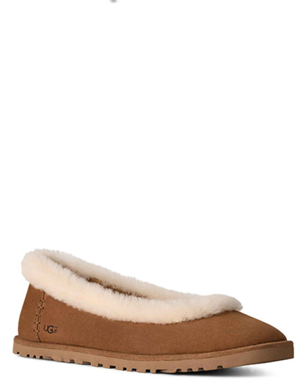 UGG Women's Zora Ballet Flat, Chestnut, hi-res