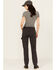 Image #3 - Lucky Brand Workwear Women's Canvas Carpenter Work Pants, Grey, hi-res