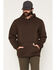 Image #1 - Carhartt Men's Logo Graphic Hooded Work Sweatshirt, Brown, hi-res
