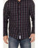 Image #3 - Resistol Men's Telluride Plaid Print Long Sleeve Button Down Western Shirt, Black/grey, hi-res