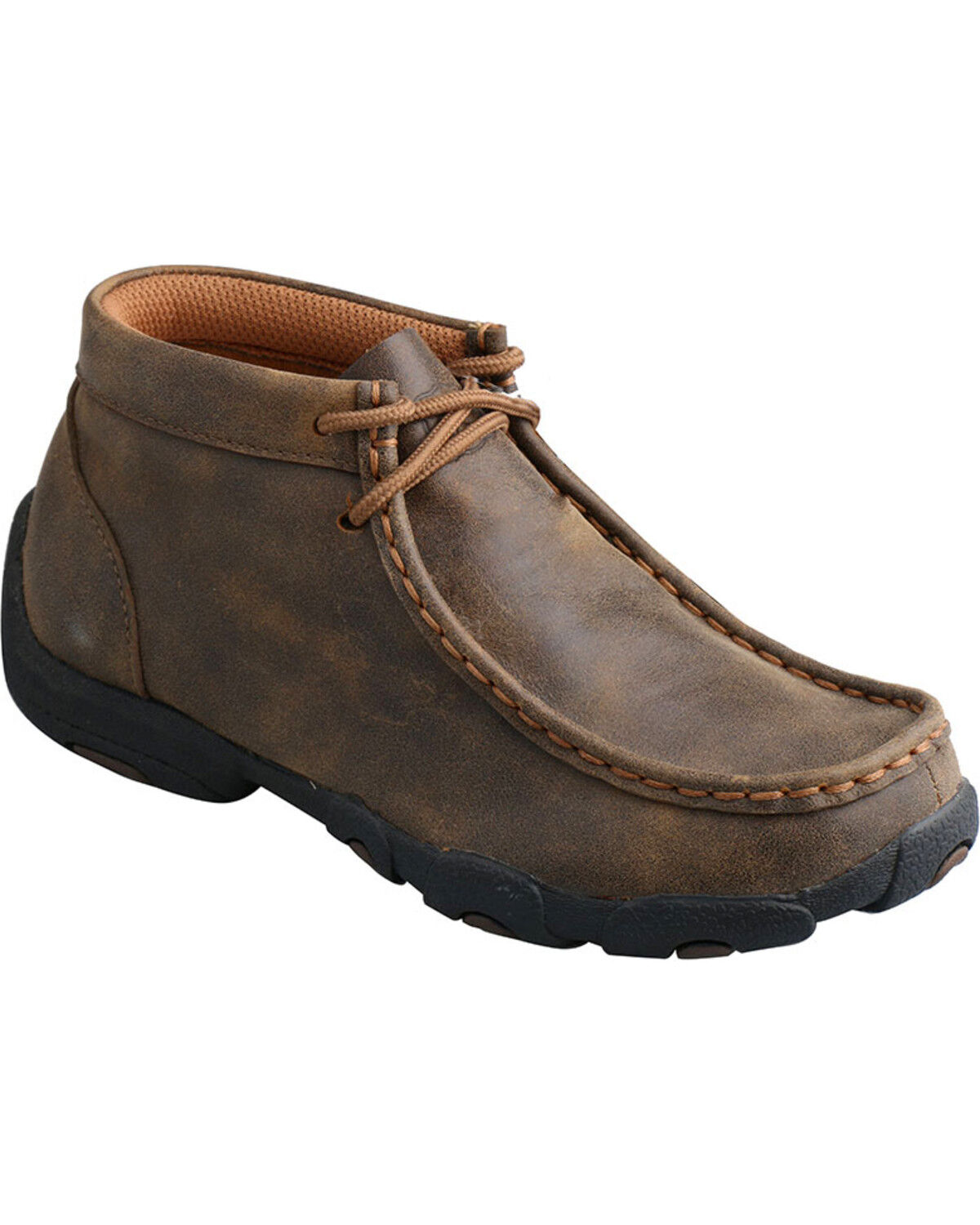 Twisted X Youth Driving Moc, Brown, hi-res